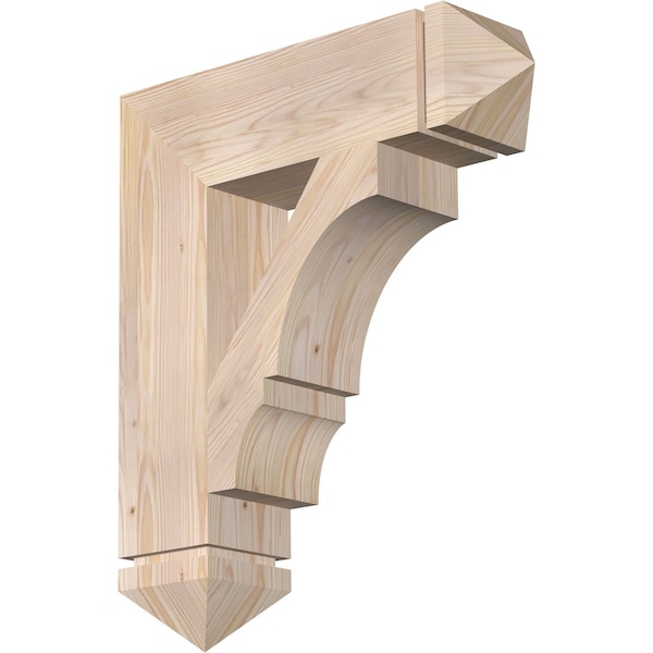 Ekena Millwork Balboa Arts & Crafts Smooth Bracket, Douglas Fir, 5 1/2"W x 22"D x 26"H BKT06X22X26BOA03SDF - main